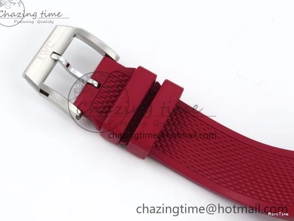 MIROTIME 0311 Reliable Portuguese Chrono IW3716 Z+F 1:1 Best Edition Red Dial on Red Rubber Strap A 7015